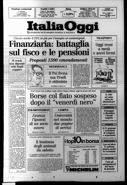 Italia oggi : quotidiano di economia finanza e politica